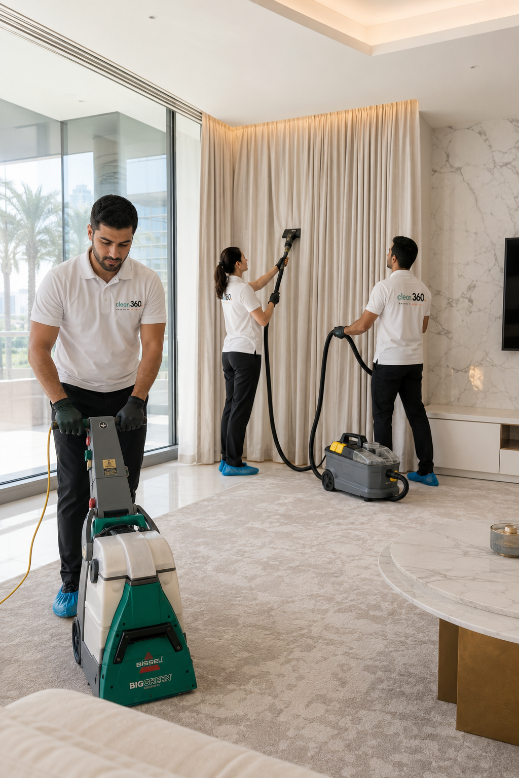 Carpet and curtain cleaning by Clean360